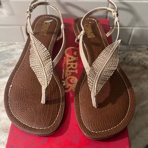 Carlos Santana Women's Feather Sandals
